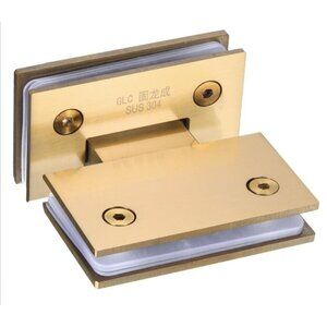 uxcell 180 Degree Glass Door Hinge for 8-12mm(0.31"-0.47") 304 Stainless Steel C